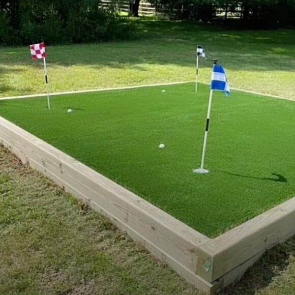 Golf Flagstick Mini, Putting Green Flag for Yard, All 3 Feet Double-Side - Picture 1 of 3